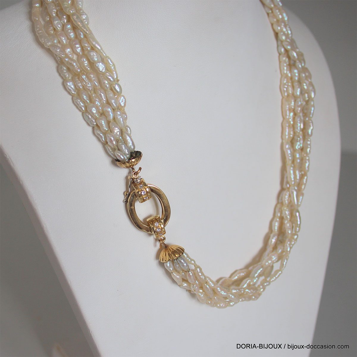 Collier Or 18k, 750/000 Nacre 3.2 Grs - L'Atelier des Bijoux d'Occasion