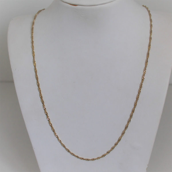 Chaine Or Jaune 18k 750 Maille Torsade 5.9grs -59cm - L'Atelier des ...