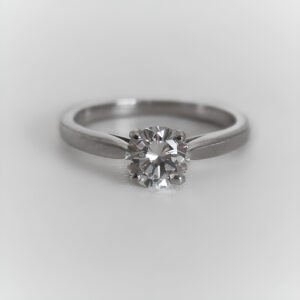 Bague Or 18k 750 Solitaire Diamants 0.93carats -4.1g