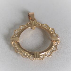 Pendentif Porte Piece Or Jaune 18k, 750/000 - 2.7grs