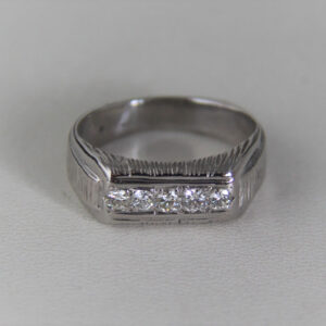 Bague Or 18K750/000 Diamants - 5.07grs - 54