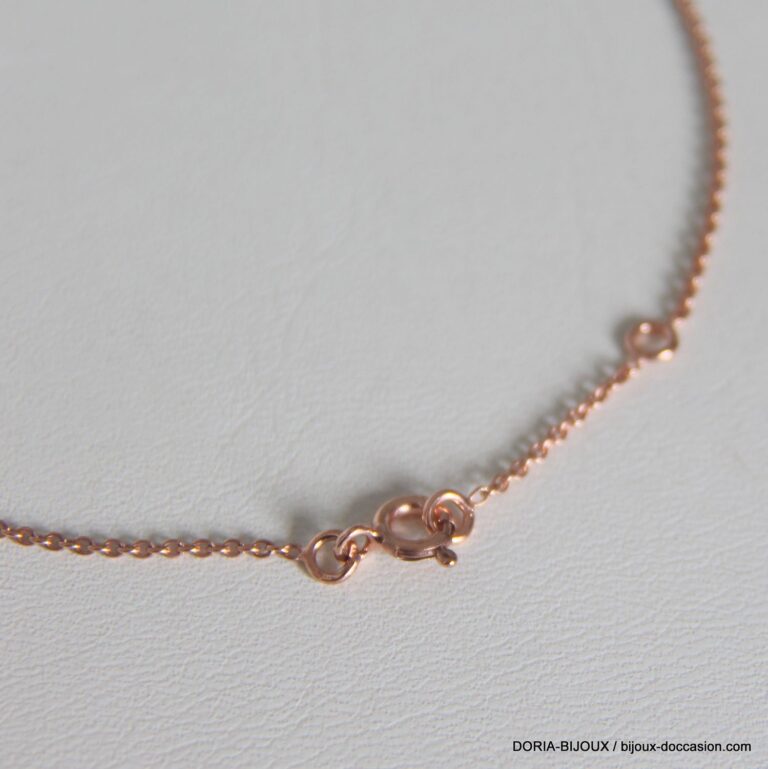 Chaine de cheville or rose 18k 750 - 1.70grs