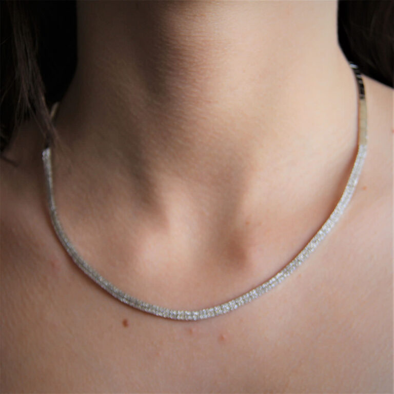 Collier Or 18k 750 Centre Oxydes - 45cm- 16.47grs