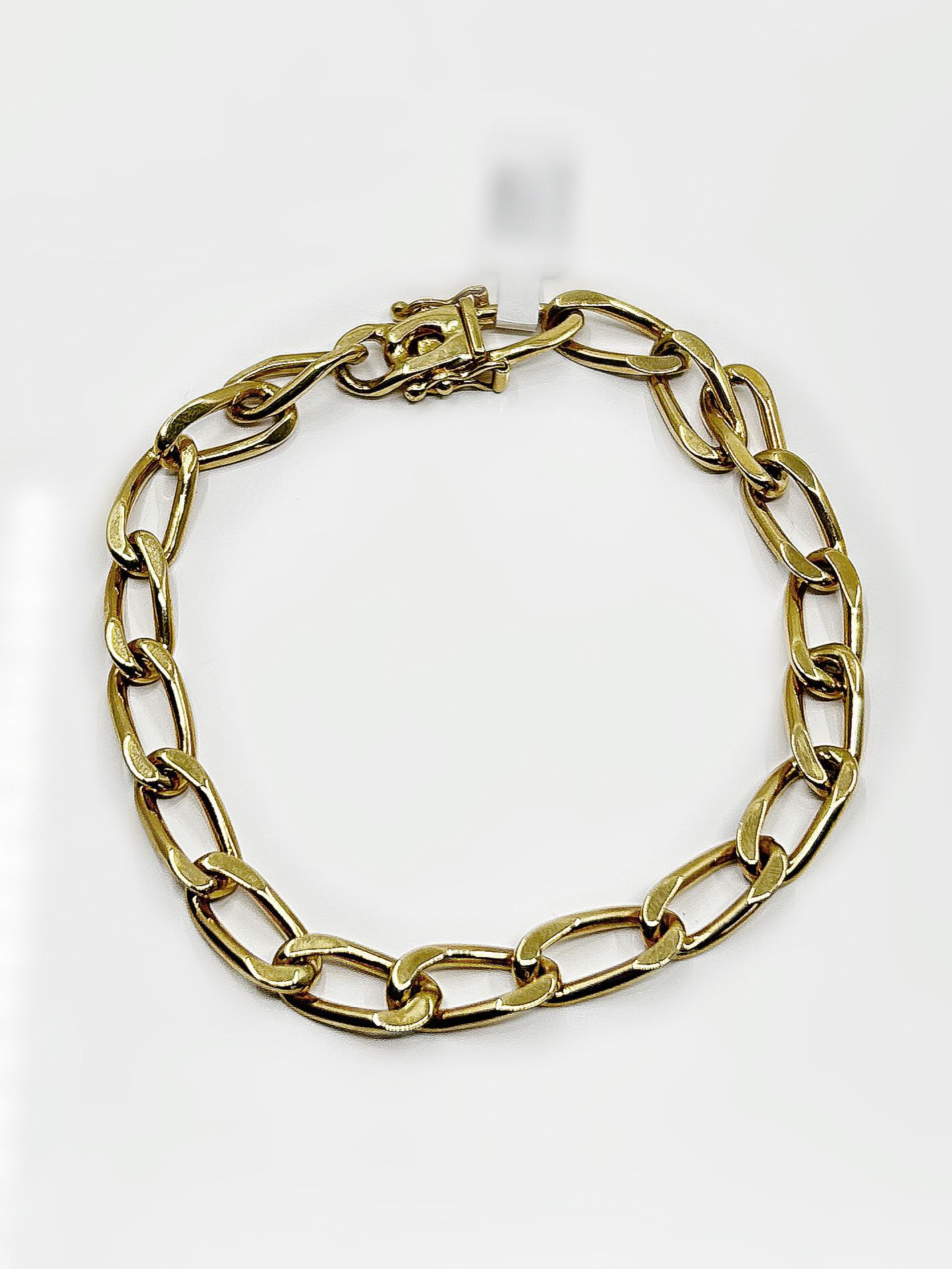 Bracelet Maille Gourmette Or 18k -23.90Grs