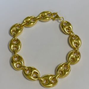 Bracelet or 18k 17.75 grs maille grain de café 21 cm