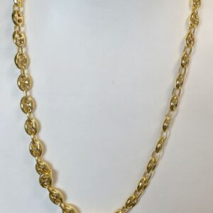 Collier or 18k 46.42 grs maille grain de café