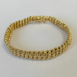 Bracelet or 18k 10.90grs maille américaine 18cm 8mm