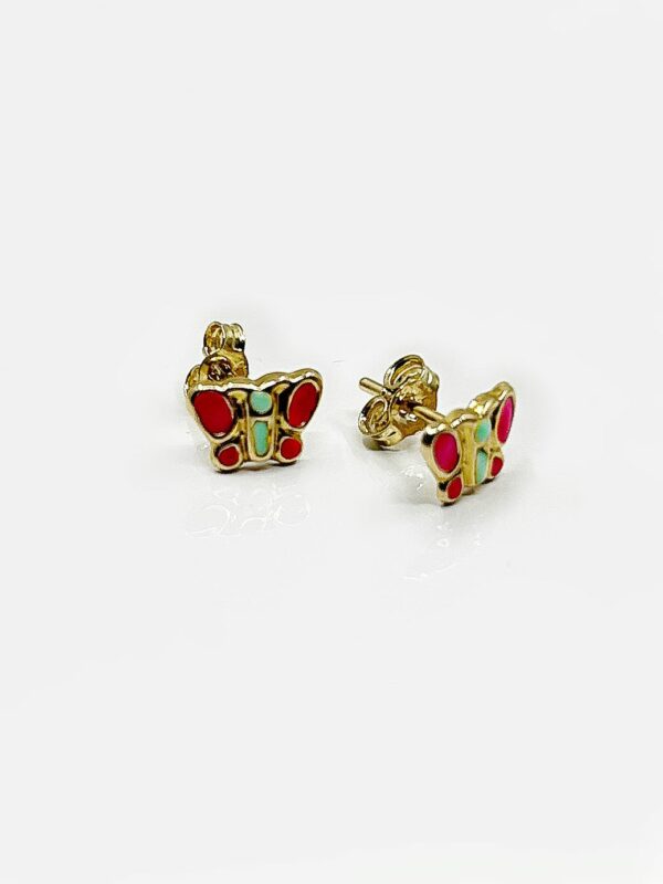 Boucles d'oreilles papillon laque