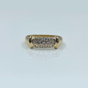 Bague d'occasion diamant or 18k 2.34grs 0.26 carats