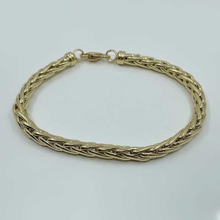 Bracelet or 18k 11.50grs maille palmier epaisseur 5m