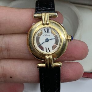 Montre d'occasion Cartier modèle Colisée en vermeil