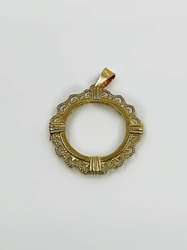 Pendentif porte pièce 10f or 3.30grs