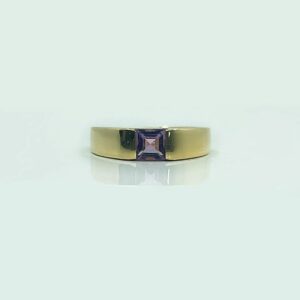 Bague d'occasion 18k 2.9grs améthyste no 55