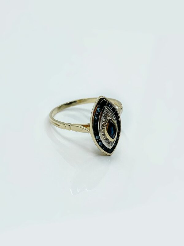 Bague or 18k 3.4grs Saphir 0.50 carat no 59