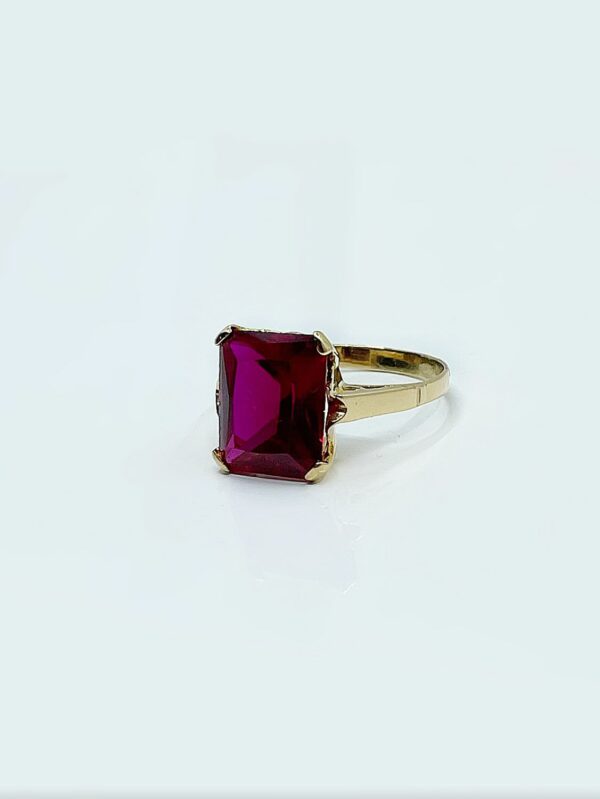 Bague d'occasion or 18k 4.3grs oxyde rouge - No 56