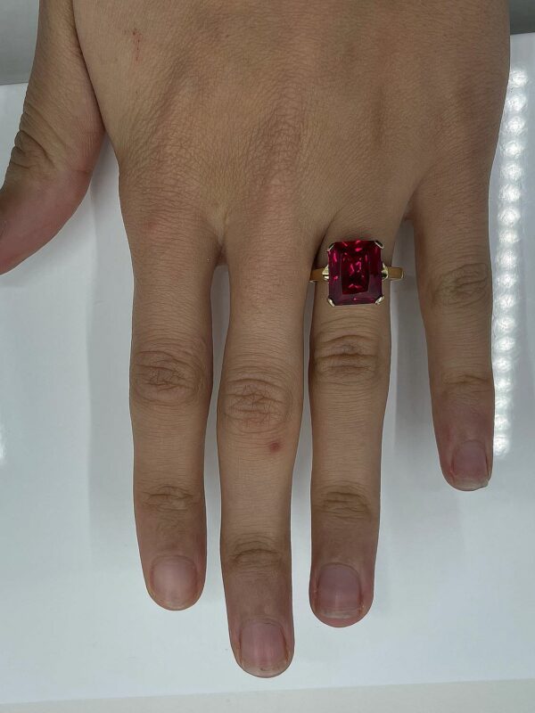 Bague d'occasion or 18k 4.3grs oxyde rouge - No 56