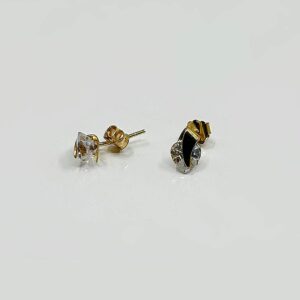 Boucles d'oreilles Coeur or 18k 0.87grs Oz