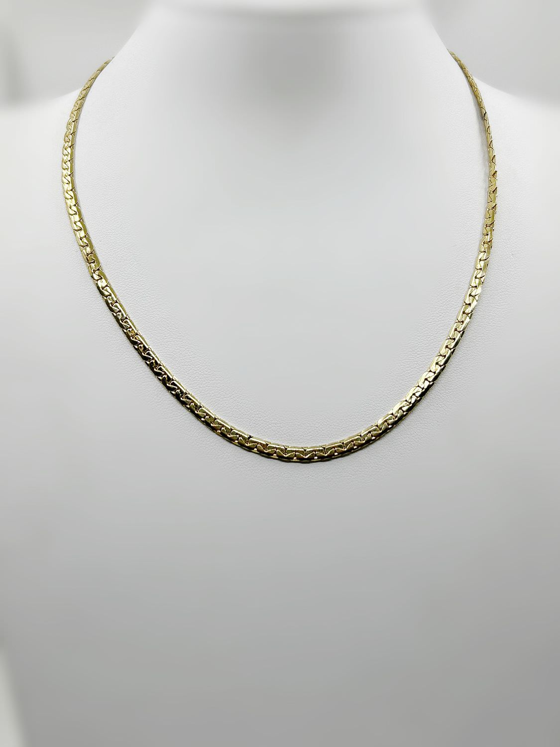 Chaine Haricot or 18k 12.90 grs - 45cm