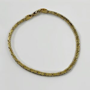 Bracelet maille Haricot or 18k 5.65 grs - 18cm