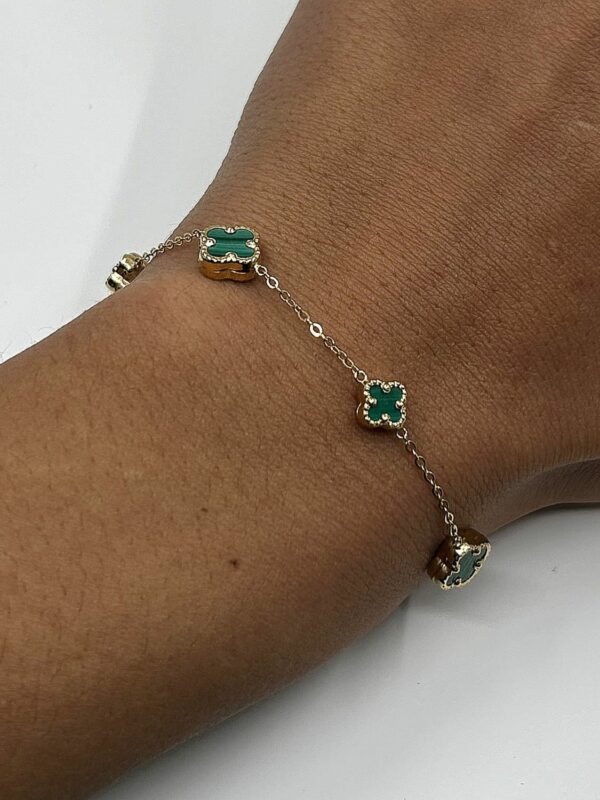 Bracelet Nacre Verte or 18k 4.24grs long 19cm