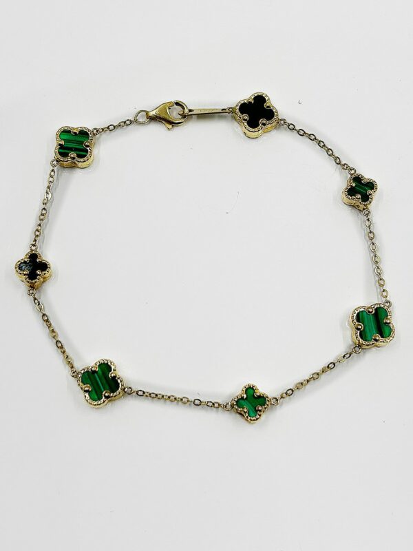 Bracelet Nacre Verte or 18k 4.24grs long 19cm