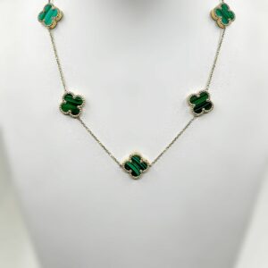 Collier or 18k Nacre Verte 13.23grs 44cm