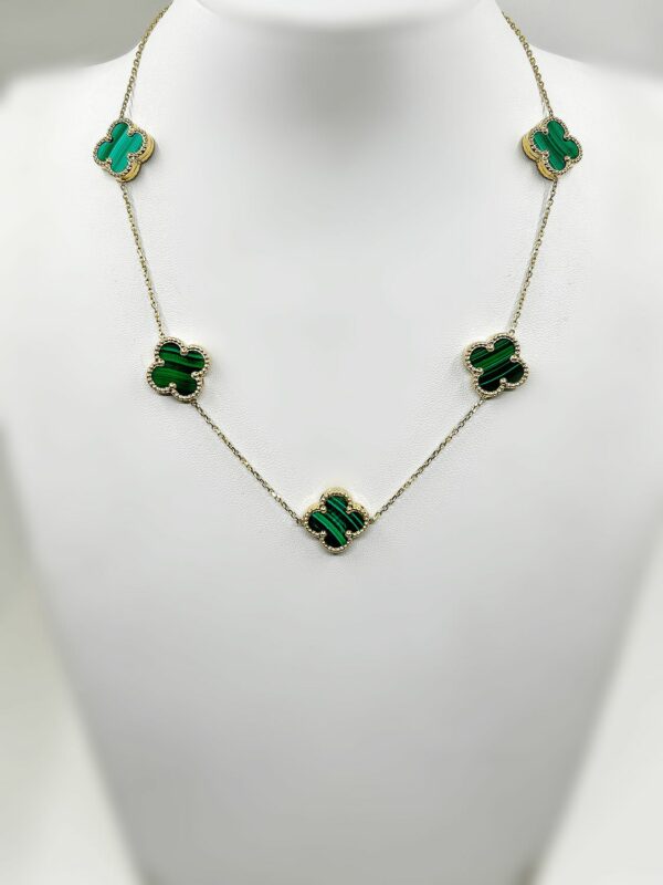 Collier or 18k Nacre Verte 13.23grs 44cm