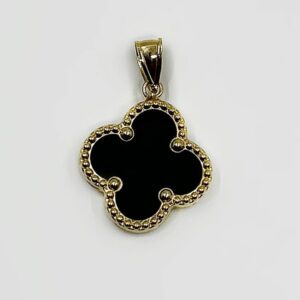 Pendentif or Nacre Noire 2.53grs