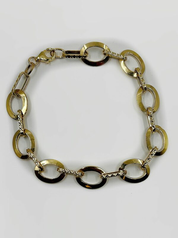 Bracelet Maille Fantaisie or 18k 4.29grs long 21.5cm