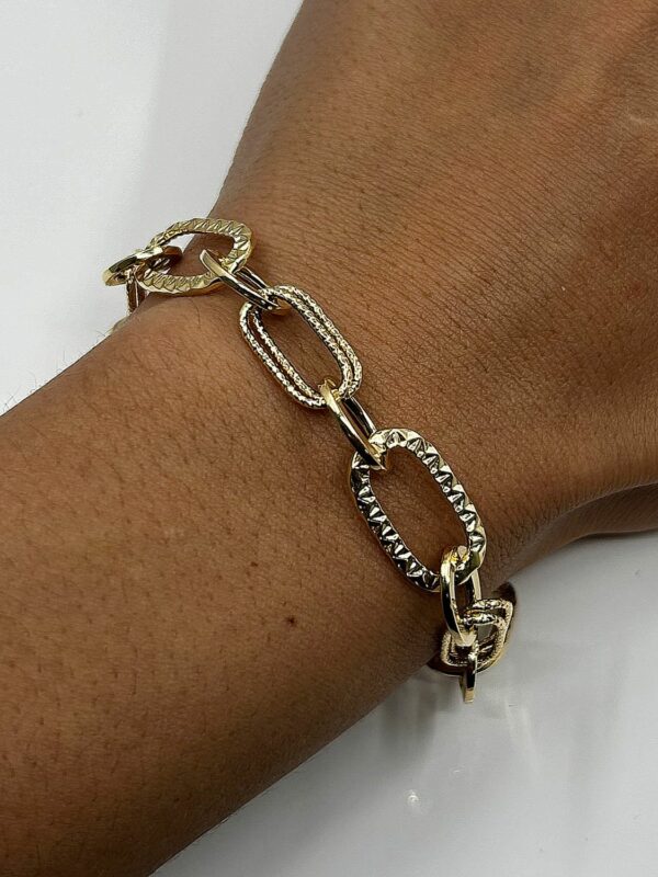 Bracelet Maille Fantaisie or 18k 5.04grs long 22.5cm