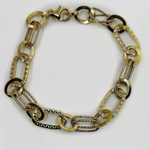 Bracelet Maille Fantaisie or 18k 5.04grs long 22.5cm