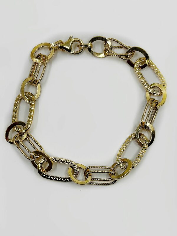 Bracelet Maille Fantaisie or 18k 5.04grs long 22.5cm