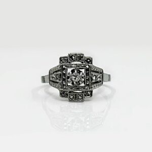 Bague or 18k 2.62grs diamants 0.22 carat no 54