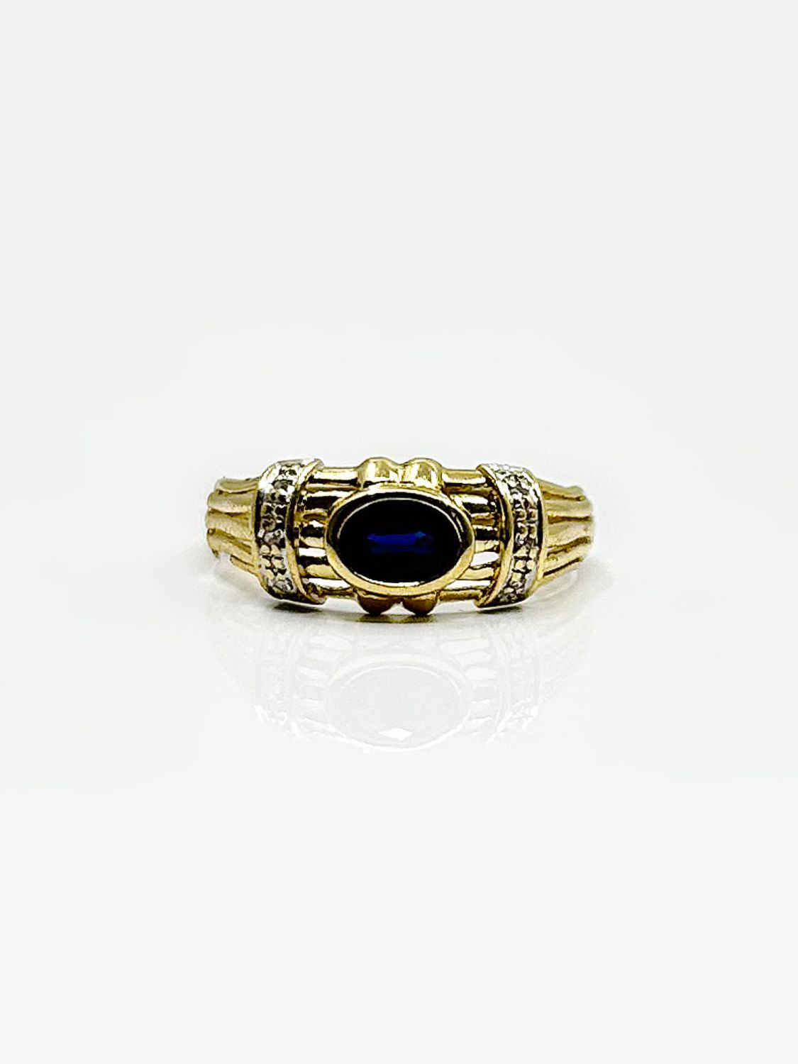 Bague or 18k 2.33grs saphir xxx crt - no 53