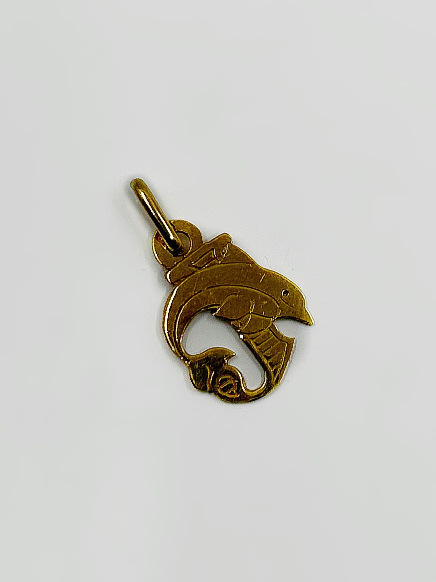 Pendentif Dauphin or 18k 0.87grs