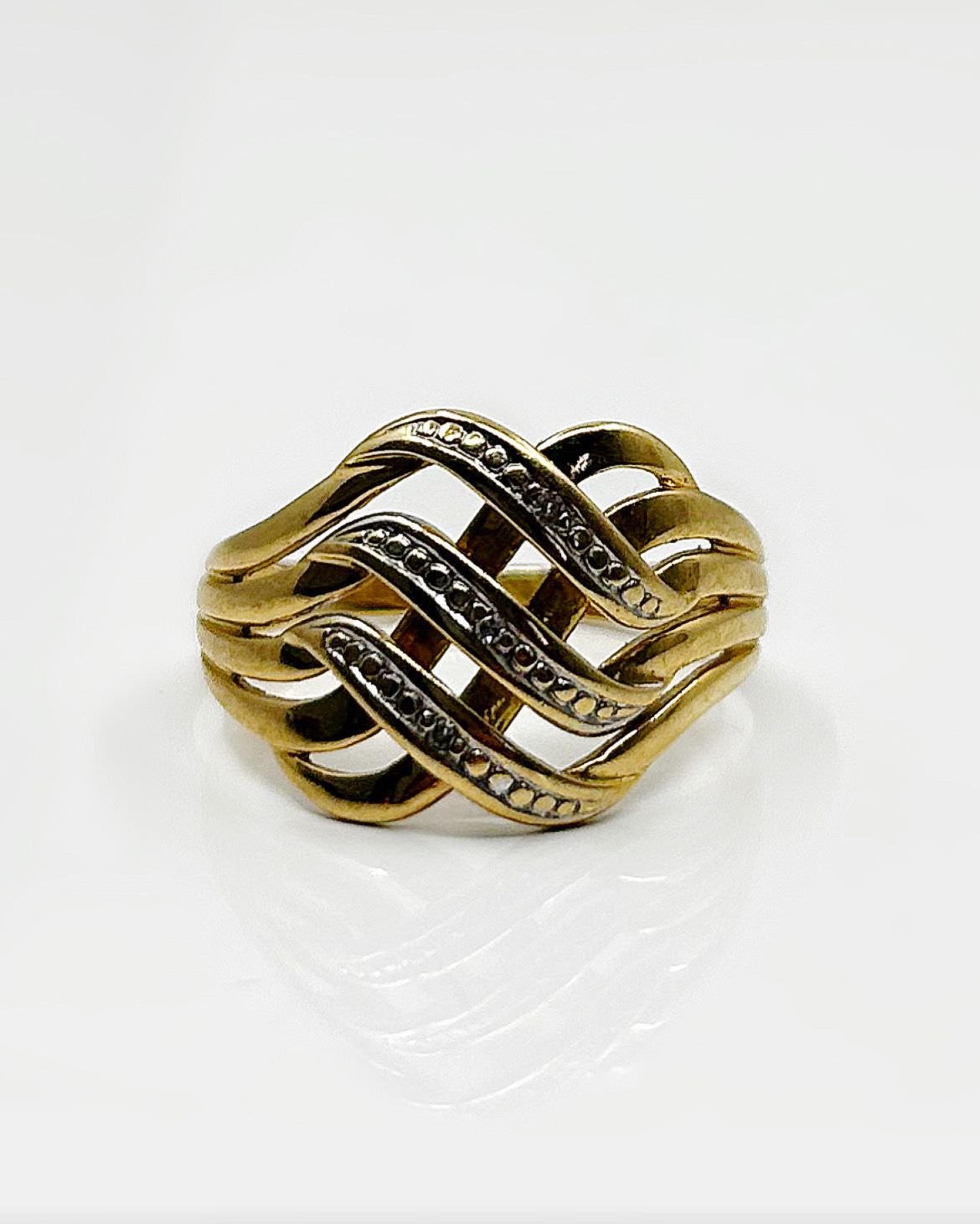 Bague d'occasion or jaune 18k 2.85grs - 52