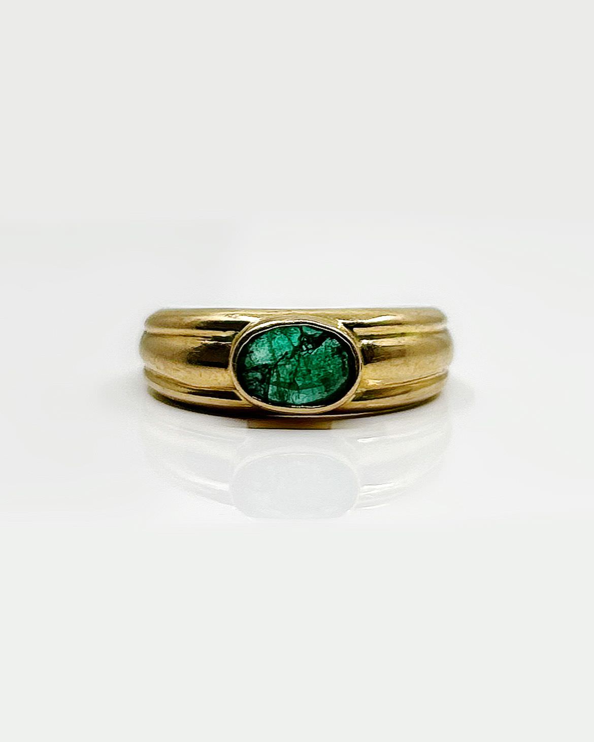 Bague or 18k 4.47grs emeraude no 51