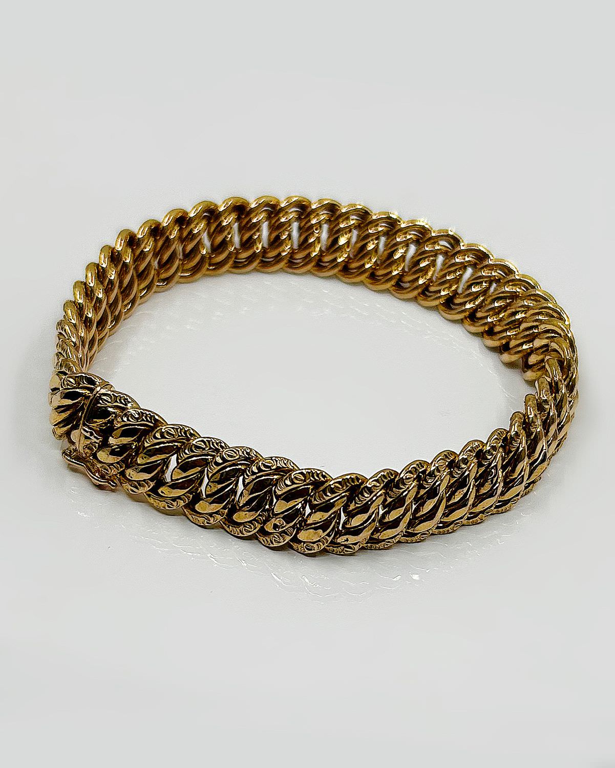 Bracelet or 18k Maille Américaine 18.26grs long 20cm