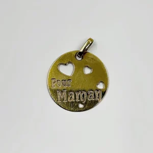 Pendentif Maman or 18k 1grs