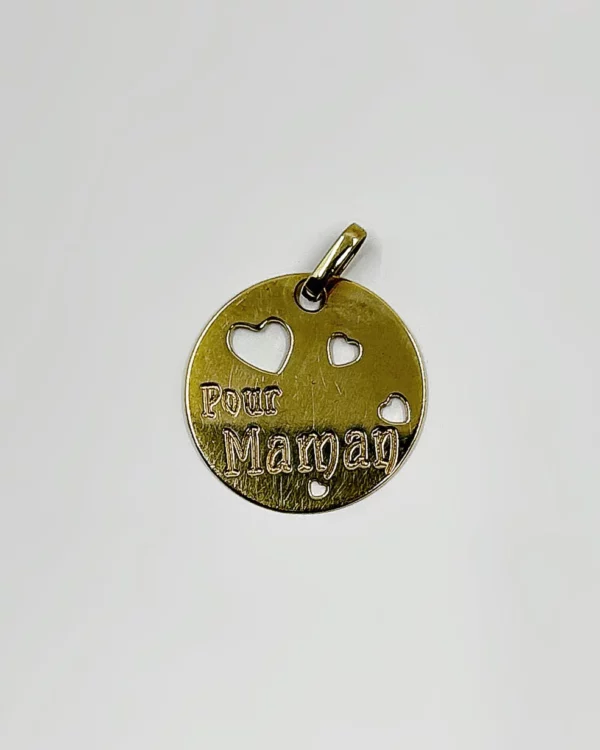 Pendentif Maman or 18k 1grs