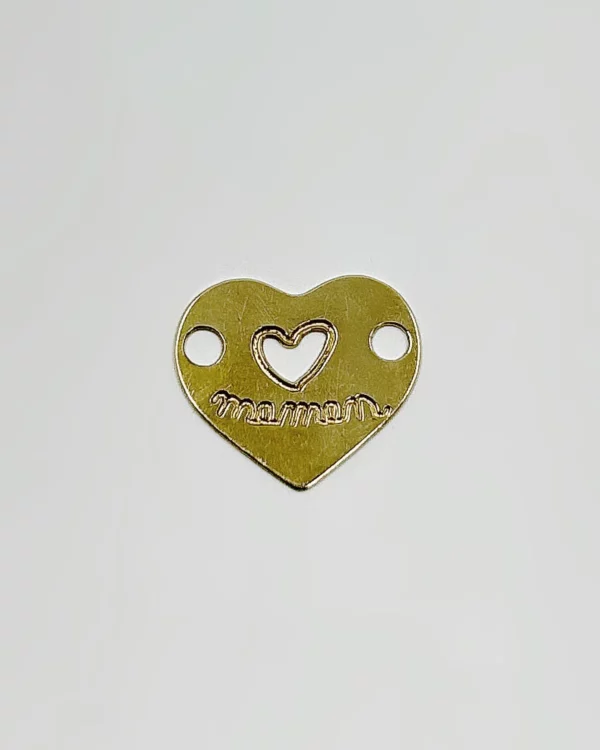 Pendentif Coeur Maman or 18k 0.86grs