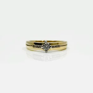 Bague or 18k 3.67grs Diamant 0.20 crt no 53