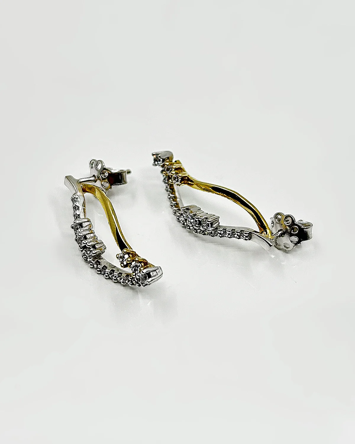 Boucles d'Oreilles or 18k 4.84grs Oz