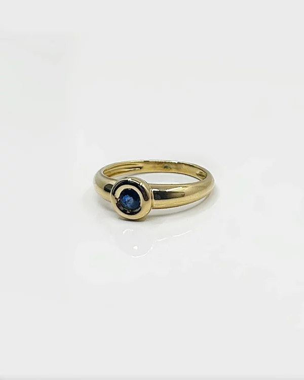 Bague or 18k 2.77grs Saphir xxx crt no 54