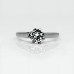 Bague or 18k 2.40grs Diamant 0.61 crt no 51