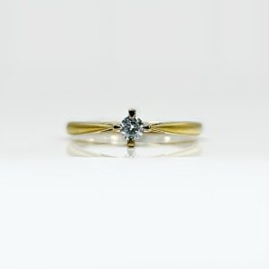 Bague or 18k 1.40grs Diamant 0.10 crt no 51