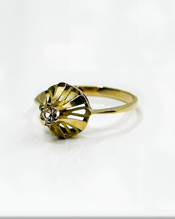 Bague or 18k 1.16grs Oz no 49.5