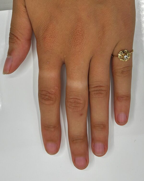 Bague or 18k 1.16grs Oz no 49.5