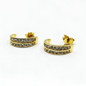 Boucles d'Oreilles Or 18k 2.89grs Oz