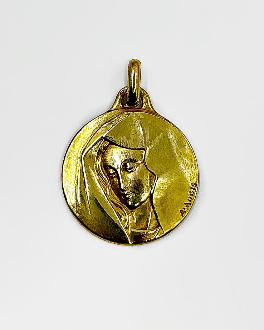 Pendentif Vierge Marie or 18k 5.70grs